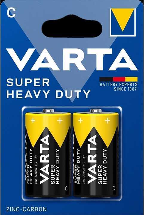 Батарейка Varta SUPERLIFE R14 C BL2 Heavy Duty 1.5V (2014) Элементы питания (батарейки) фото, изображение