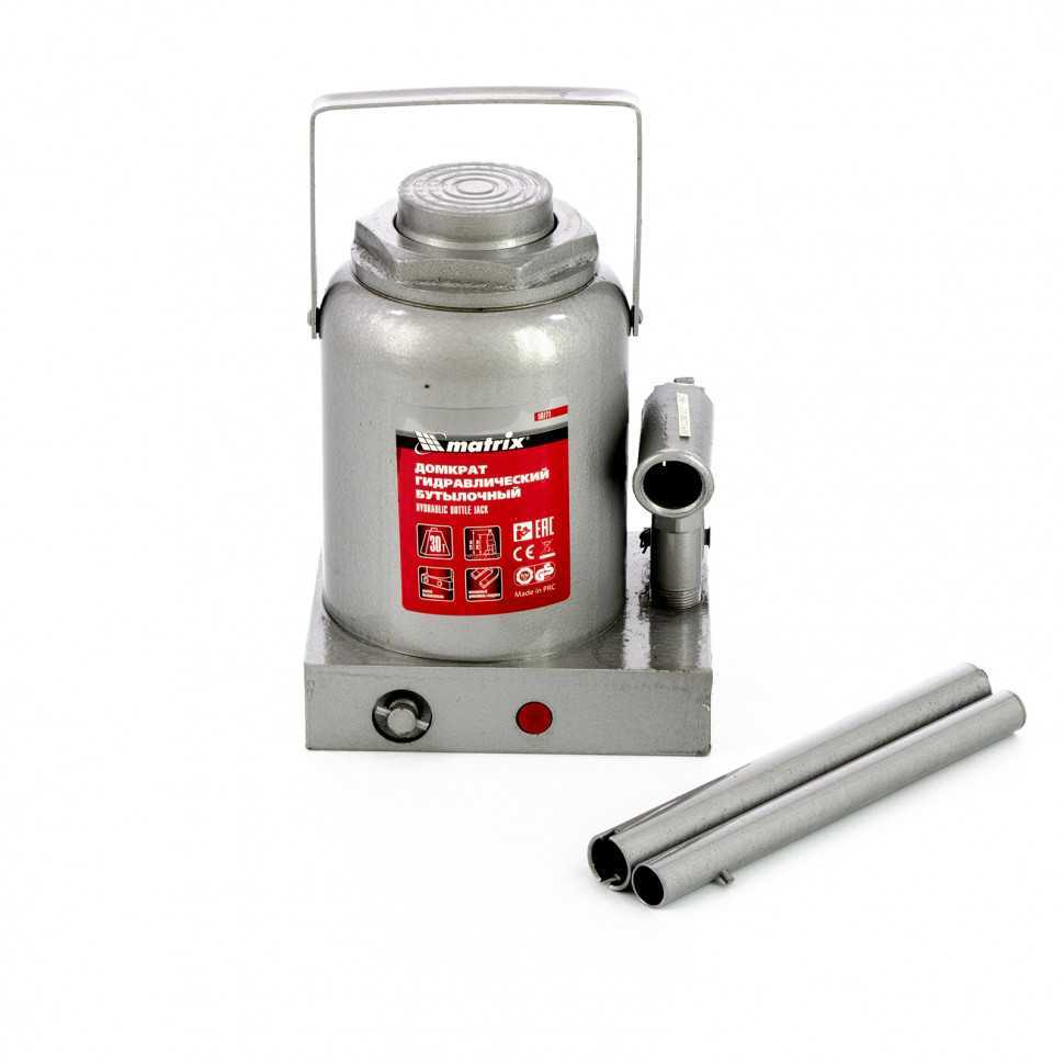 Домкрат гидравлический бутылочный, 30 т, h подъема 244-370 мм Matrix Домкраты гидравлические бутылочные фото, изображение