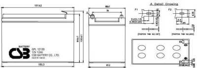 CSB GPL 12120 Аккумуляторы фото, изображение